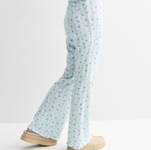 Pink Republic Juniors Pointelle Light Blue Bows Loungewear Set - Picture 5 of 5